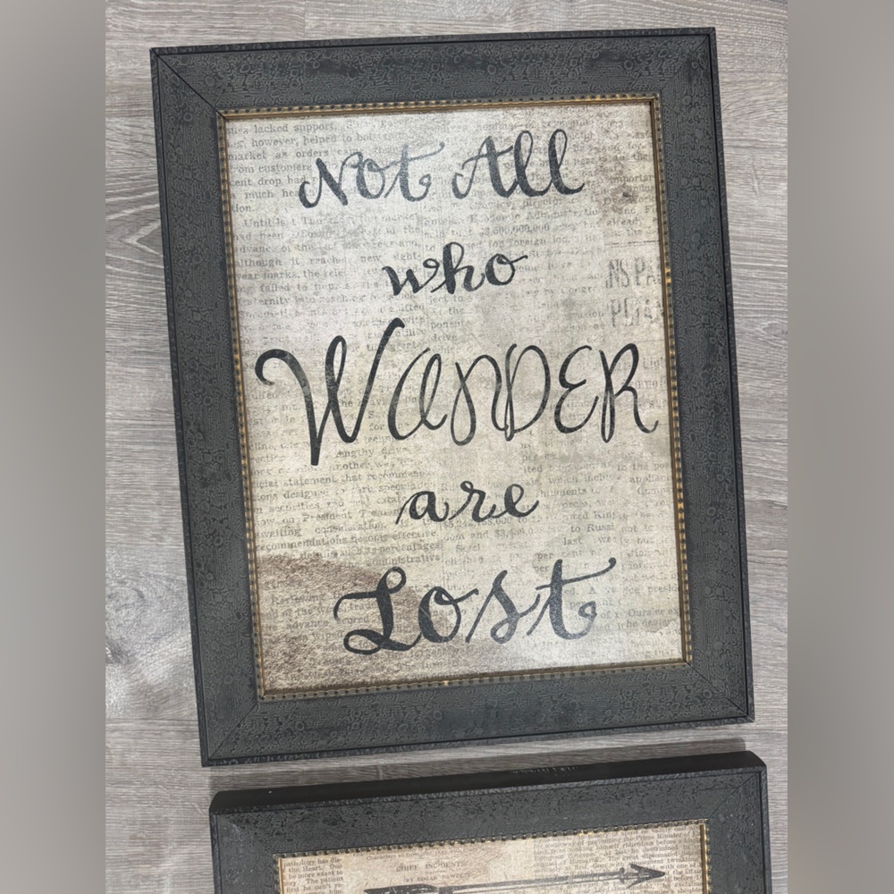16x20” Black Framed Wall Art with Inspirational Quote - Picture 6 of 6